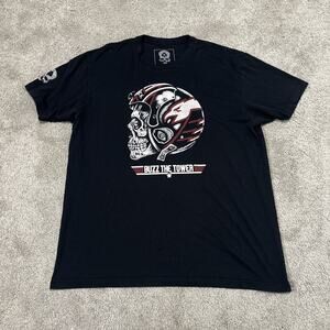 Zero Foxtrot Mens Skull Buzz The Tower Black T-Shirt Size XL Men’s